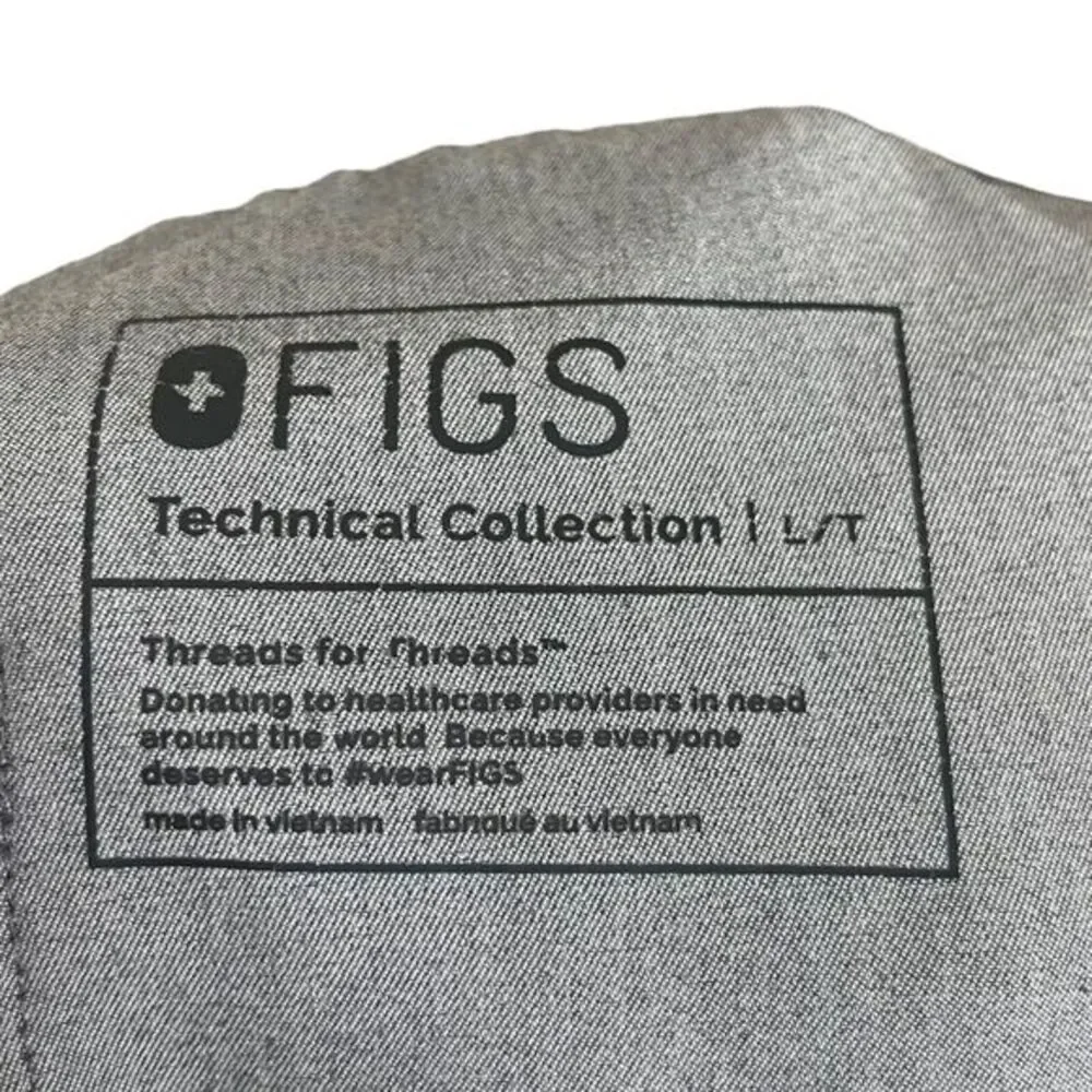 FIGS Cairo‎ Cargo Scrub Pants Men’s Size Large Tall Graphite Gray Straight Leg